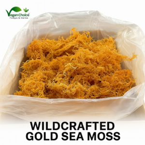 Wildcrafted Gold Sea Moss | Raw Dry 100% Natural Irish Moss | Organic Ocean Harvested Seaweed 1lbs | Dr. Sebi Inspired