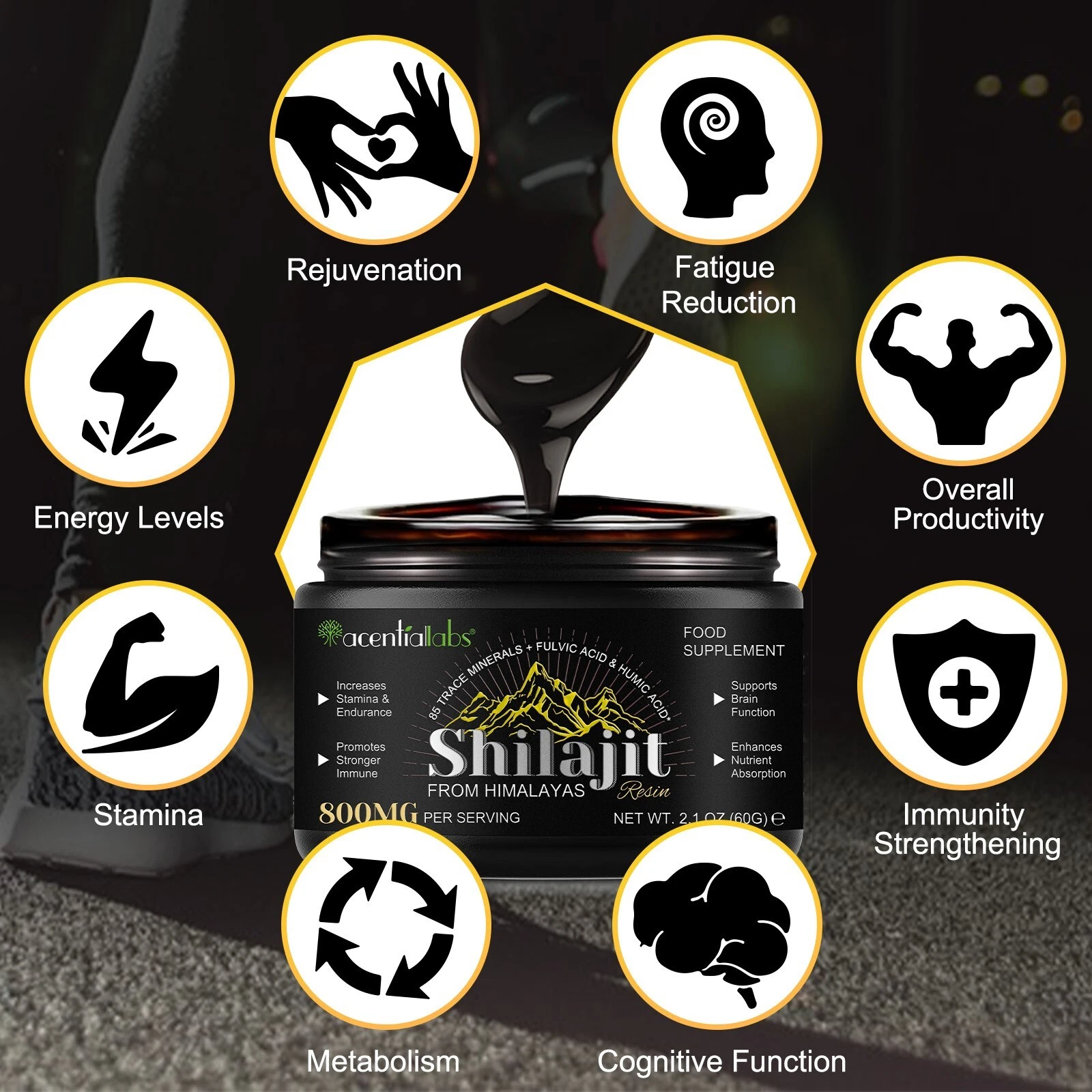Pure 100% Himalayan Shilajit Soft Resin | Organic Fulvic Acid Complex | Natural Energy, Strength & Vitality Boost | 85+ Trace Minerals - Image 4
