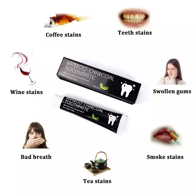 Fluoride-Free Bamboo Charcoal Toothpaste | Naturally Whitens & Detoxifies | Fresh Mint | Eco-Friendly Oral Care 2 Packs - Image 7