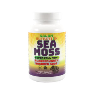 Sea Moss Super Cell Food Capsules – 60 Count | Irish Moss, Bladderwrack & Burdock Root | Plant-Based Mineral-Rich Herbal Blend