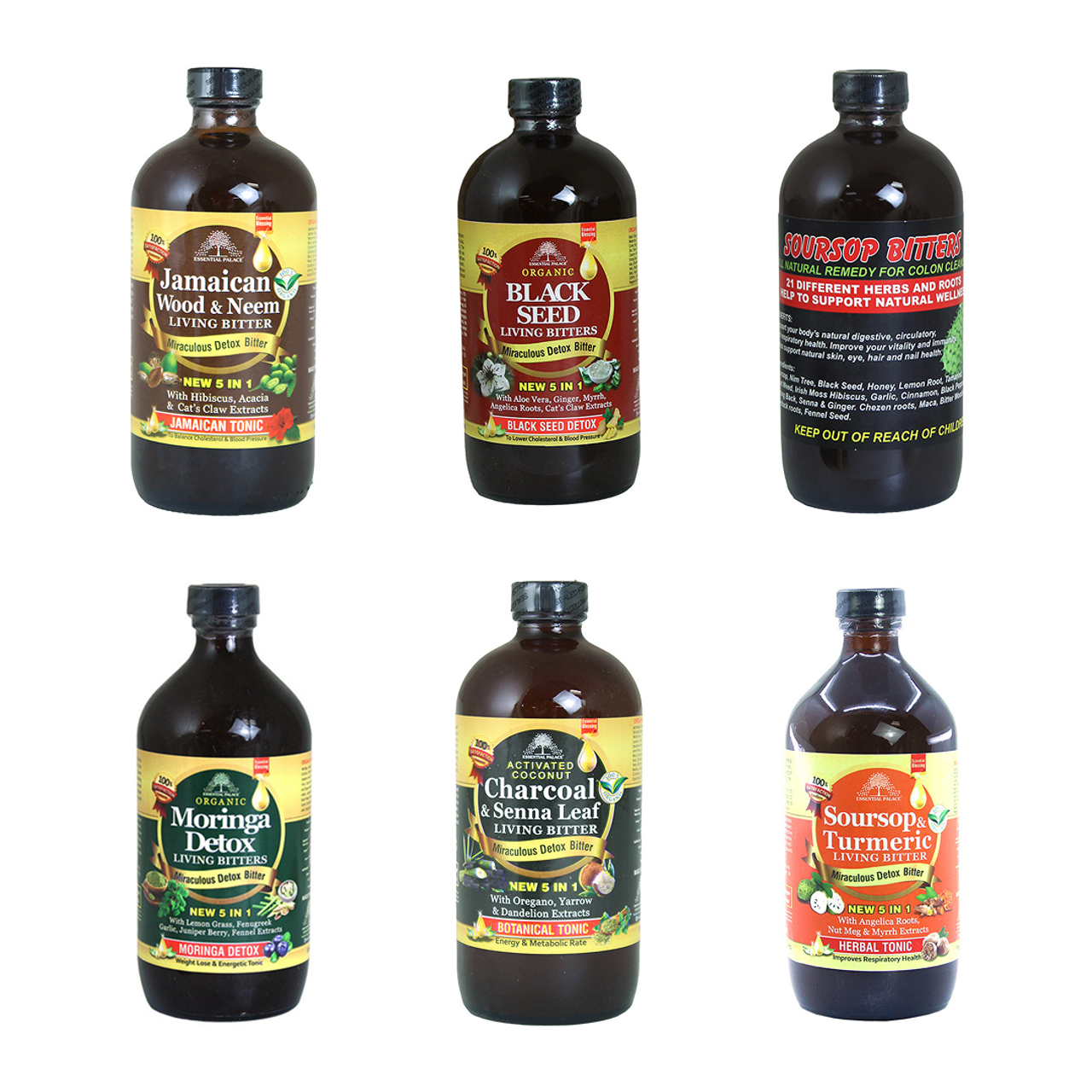 Set of 6 Herbal Bitters 16oz