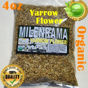 Yarrow Herb & Flower (Milenrama) 4oz | Organic Yarrow Tea | Cut & Sifted | Traditional Cleansing & Digestive Support Herbal Infusion